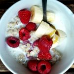 Oatmeal berry banana breakfast