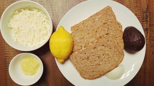 Cheese guacamole sandwich ingredients