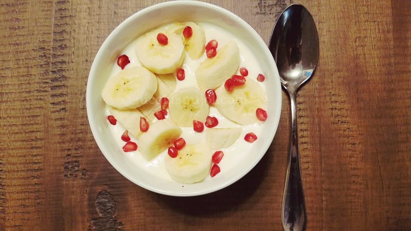 Robert Marchand's Yogurt Banana Breakfast