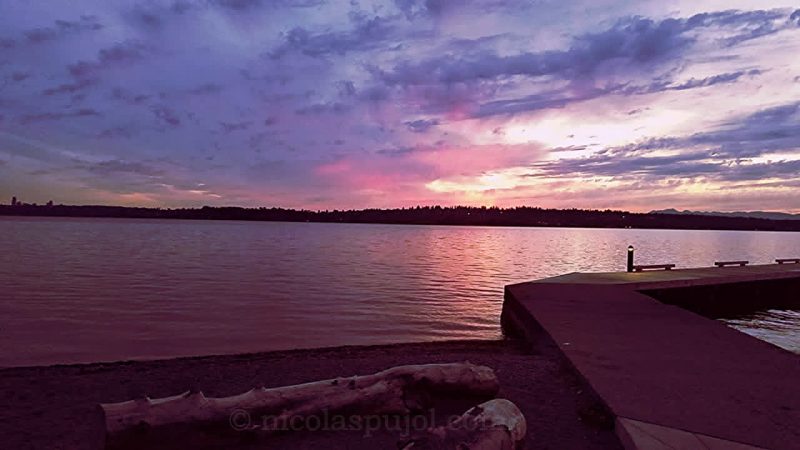 Walking by the sunset: beautiful views are one benefit of walking.