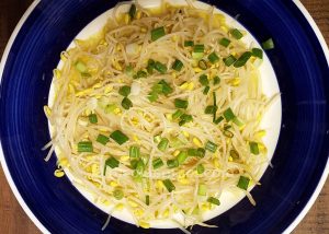Soybean sprouts Asian French fusion salad