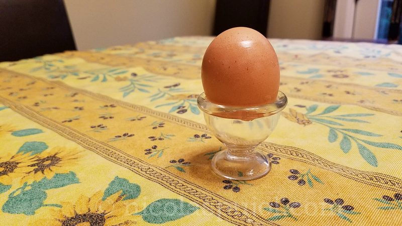 French kids joke with soft-boiled eggs