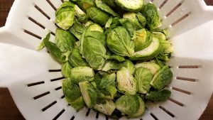 Organic Brussels sprouts