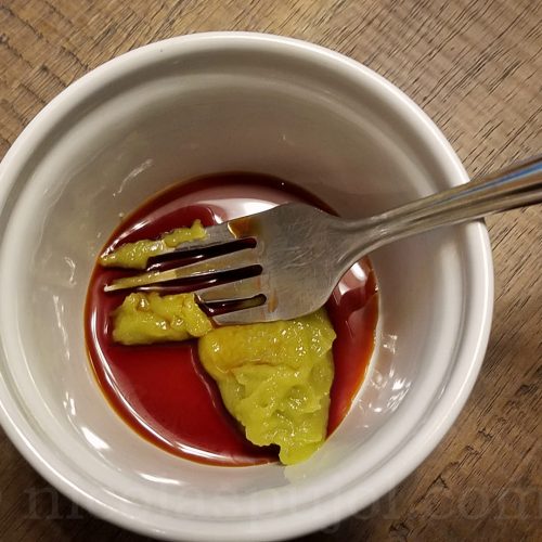 Motoko's spicy wasabi soy sauce