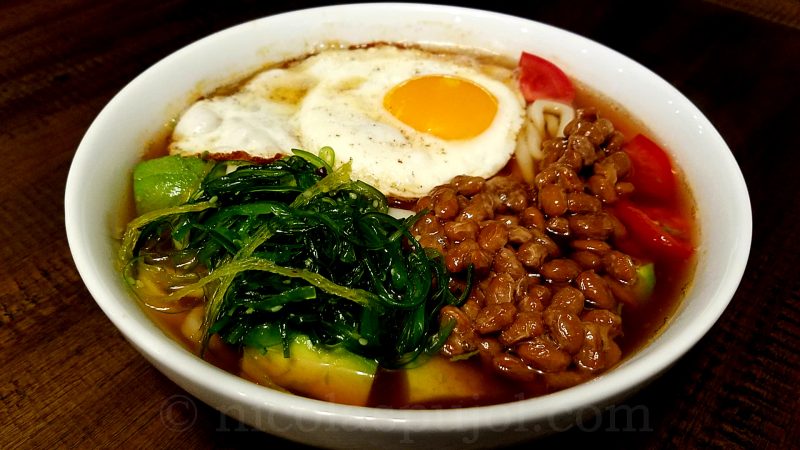 delicious natto noodles