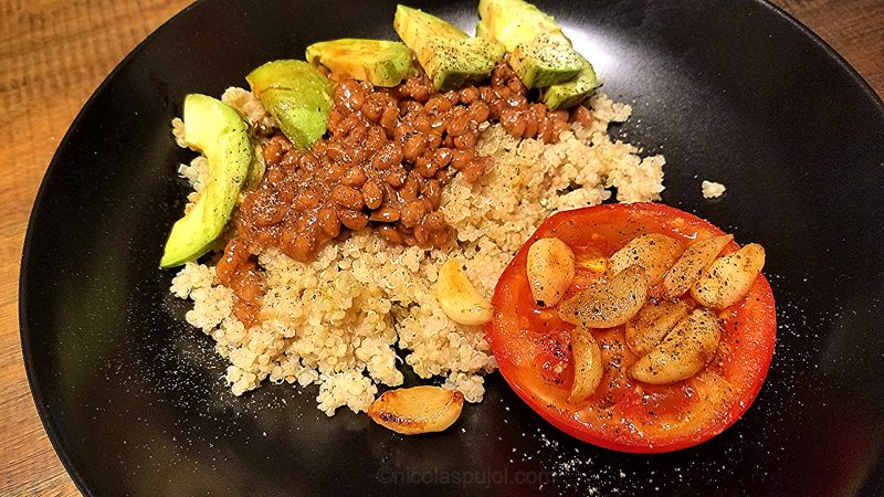 Delicious natto quinoa recipe