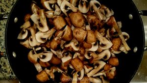 fry mushrooms for quinoasotto