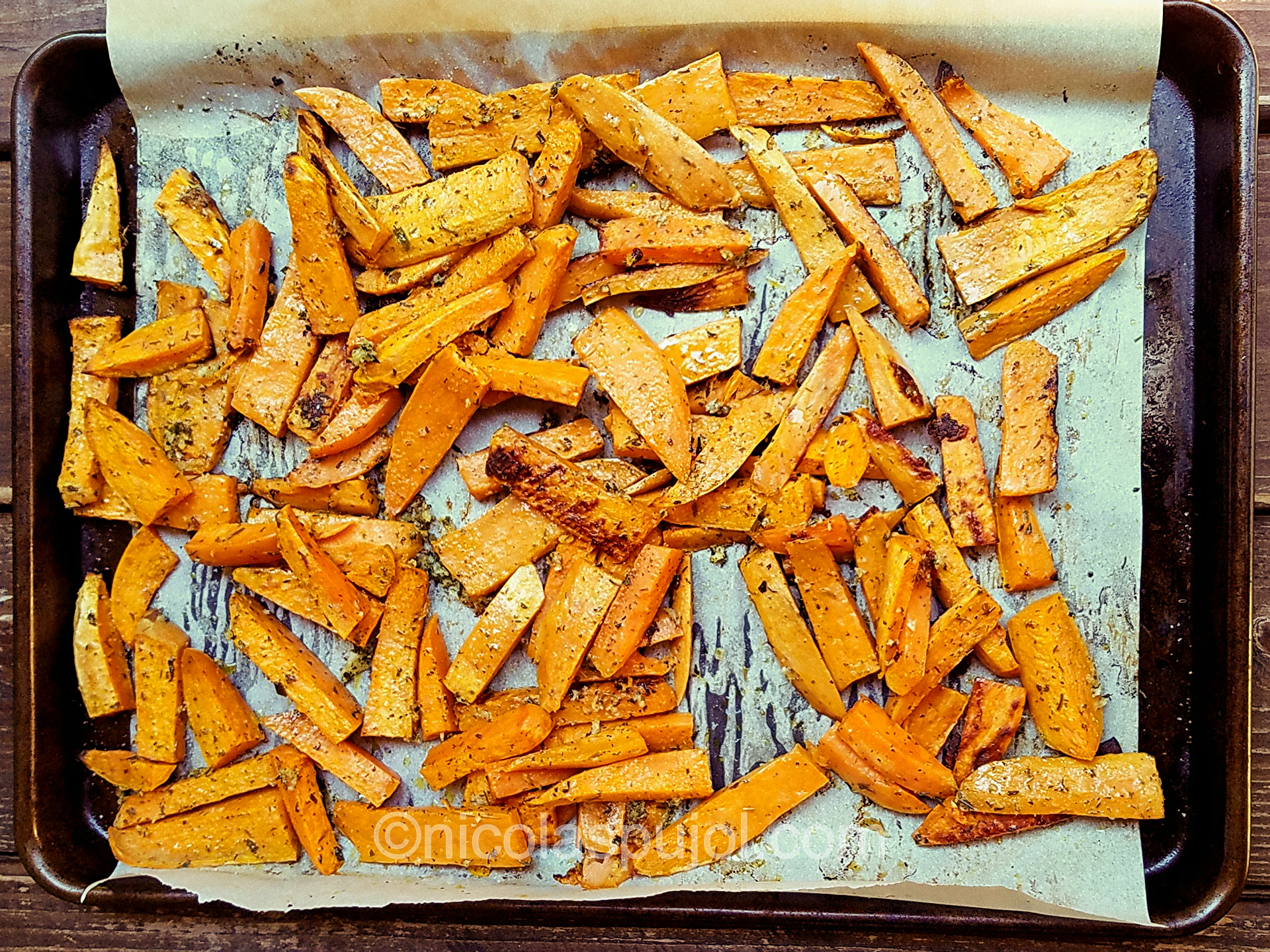 Baked sweet potato fries