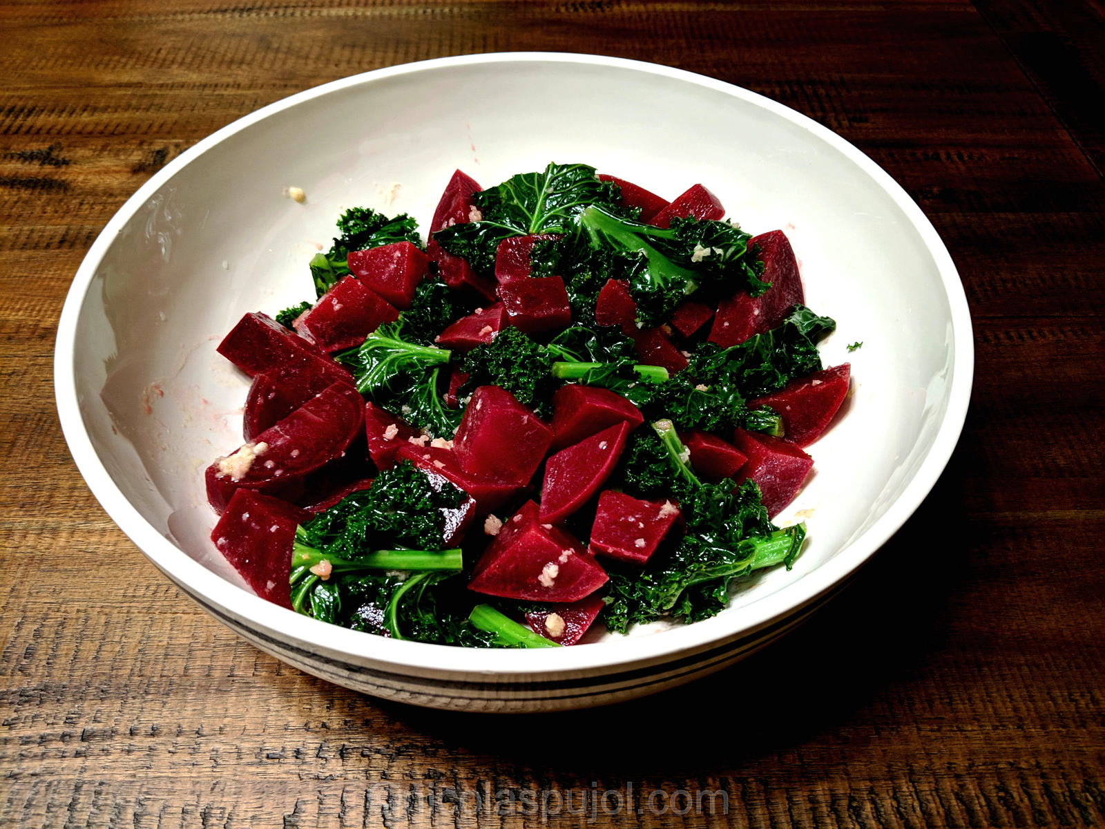 Beet and kale salad