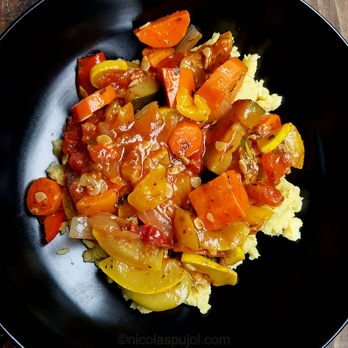 Original ratatouille without eggplant