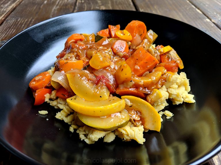 Ratatouille without eggplant (aubergine) - French - nicolaspujol.com