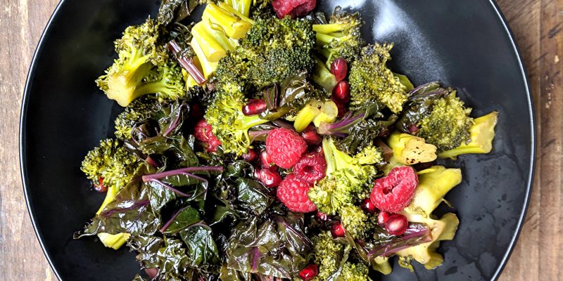 Broccoli kale salad