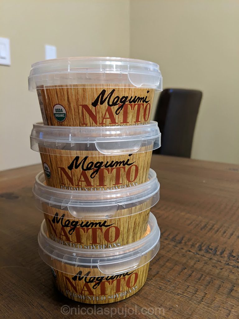 Fresh natto packs for salads