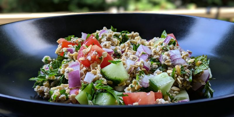 Modern tabouli recipe with no oil and oats