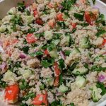 Simple oil-free quinoa tabouli (tabbouleh) salad recipe