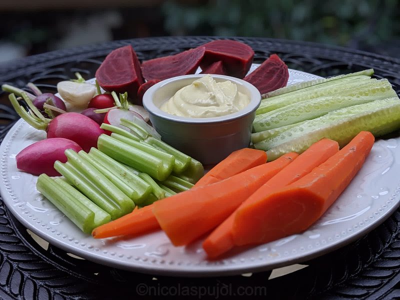 Vegan grand aioli recipe with crudites