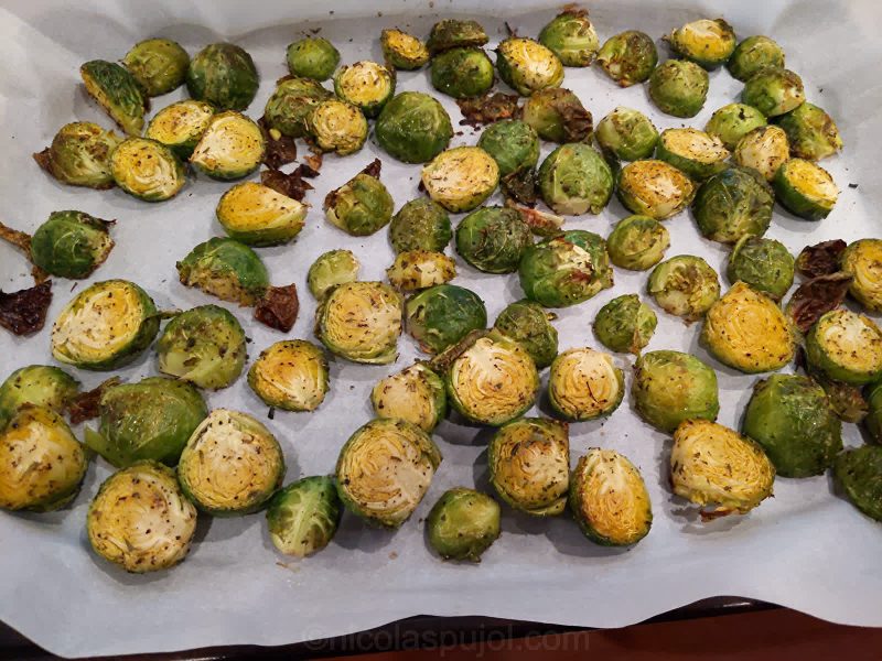 Baked Brussels sprouts