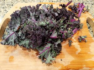 Chop the fresh kale