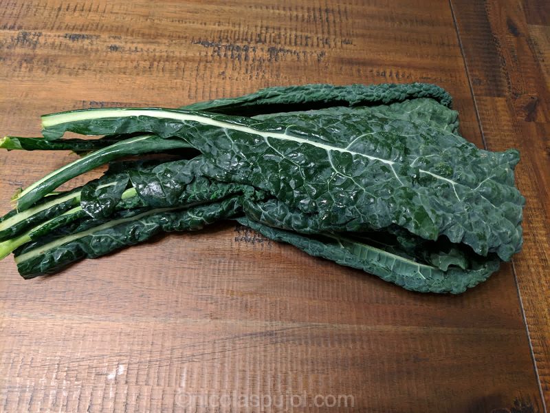 Lacinato kale for rice ramen noodles