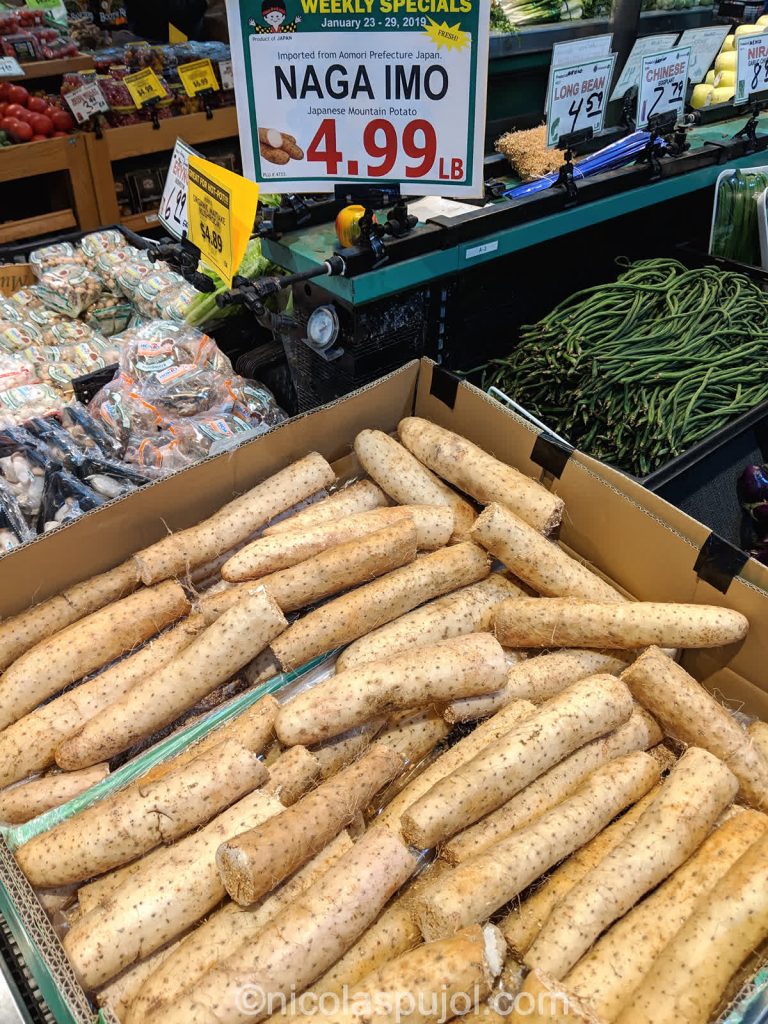 Nagaimo yam potatoes at Uwajimaya store