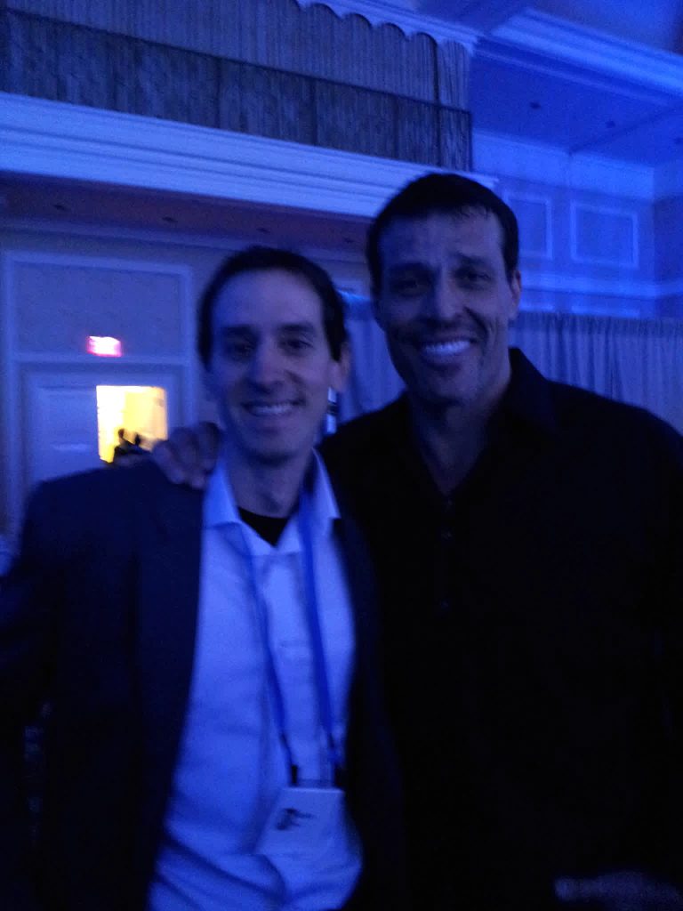 Nicolas Pujol and Tony Robbins