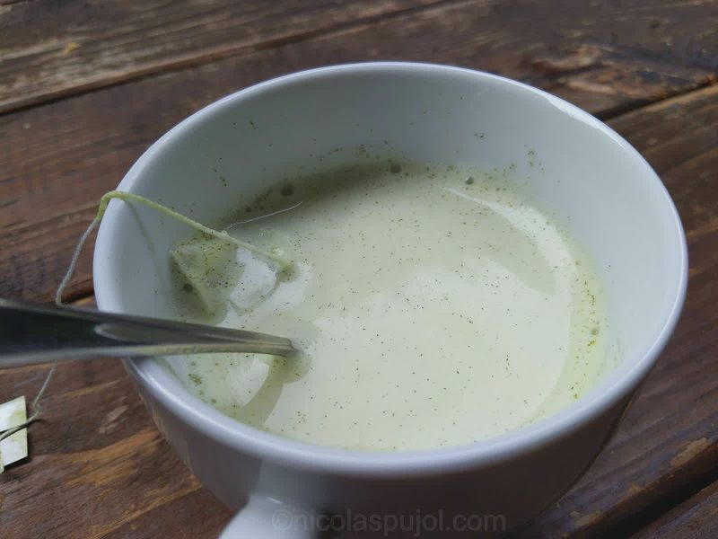 Plant-based milk green tea latte