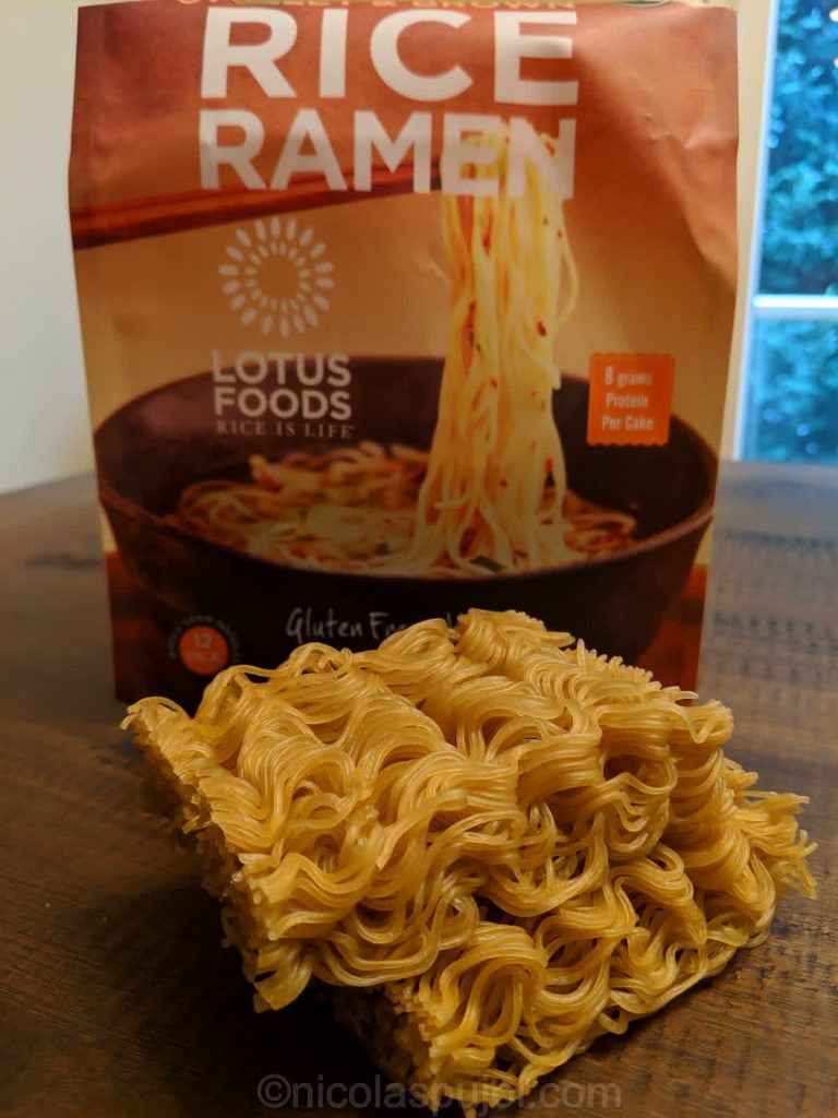 Rice ramen noodles (Lotus foods)