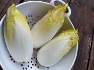 Fresh endives for salad