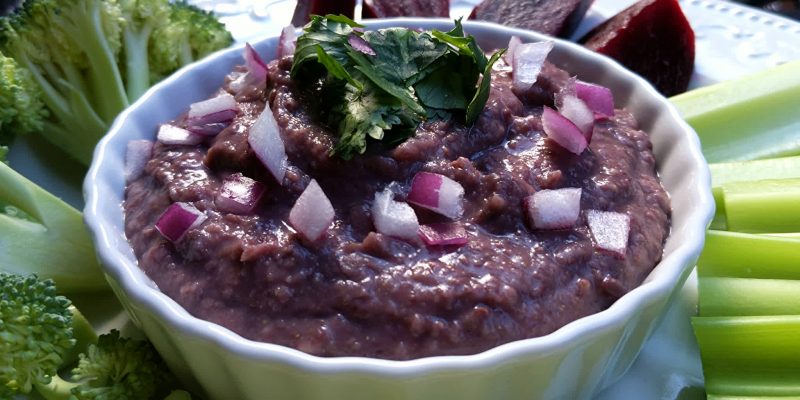 Black bean oil-free hummus recipe