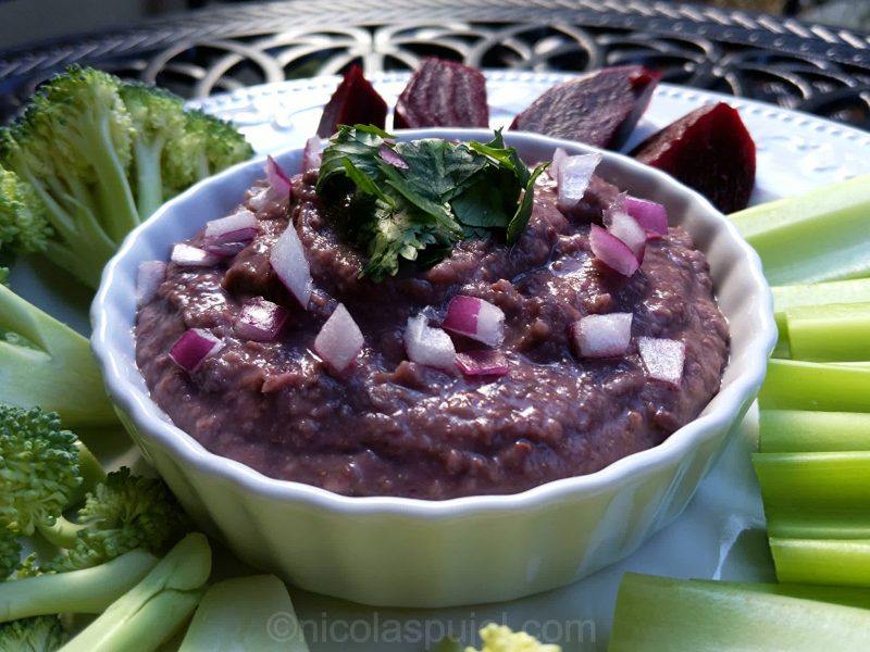 Black bean oil-free hummus recipe