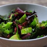 Broccoli and chard with balsamic vinegar