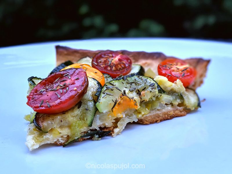 Easy leek and zucchini tart recipe