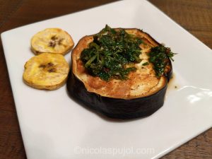 Eggplant and plantains appetizer in air fryer (oil-free)