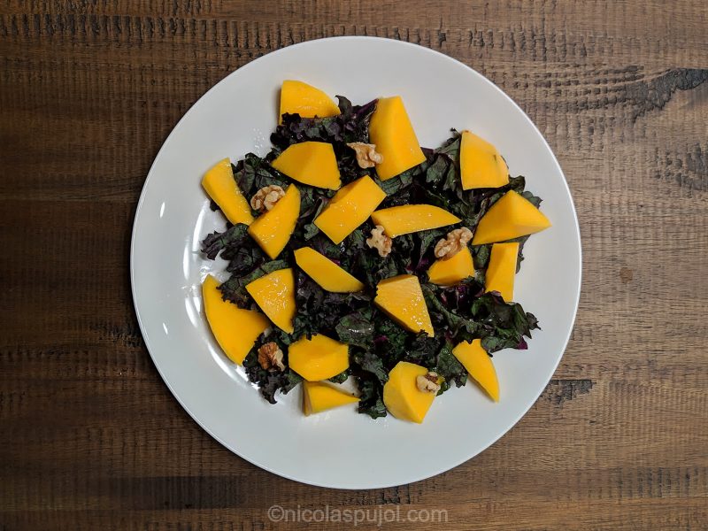 Kale and mango salad for FMD