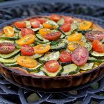 Layla's leek and zucchini tart