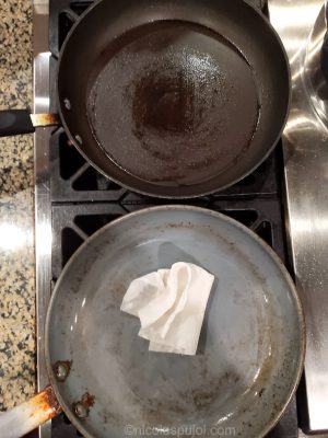 Lightly coat pans with avocado oil with paper towel