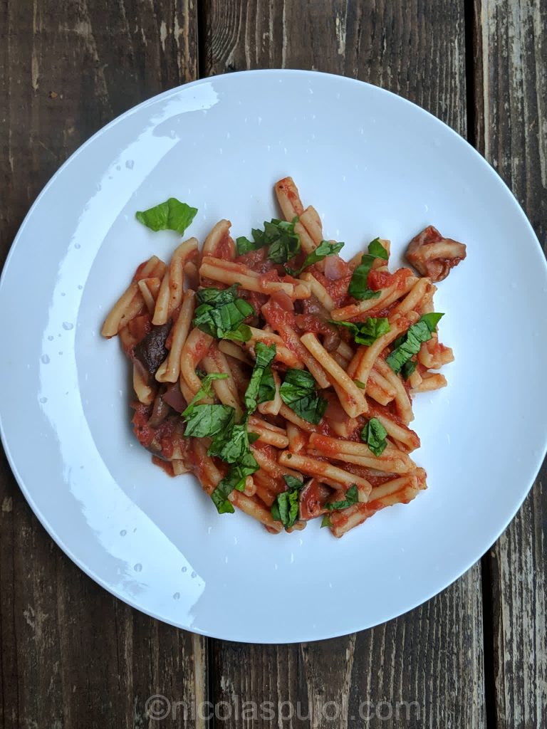 Oil-free marinara pasta