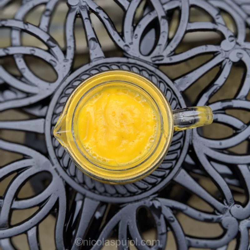 Yellow beet dressing sauce