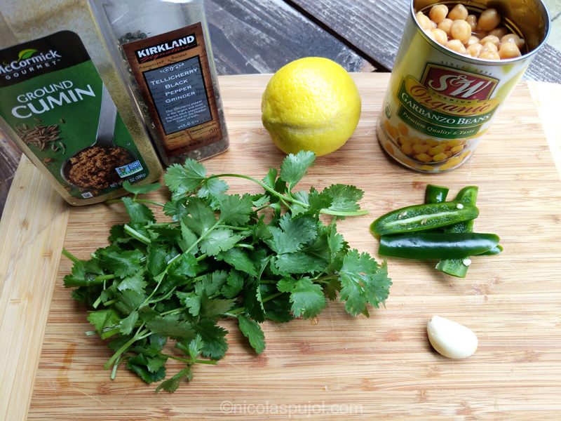 Oil-free hummus ingredients