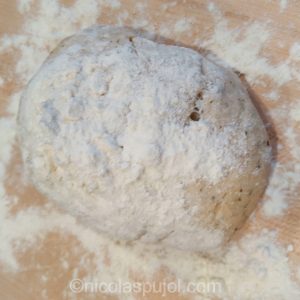 pizza dough read to roll