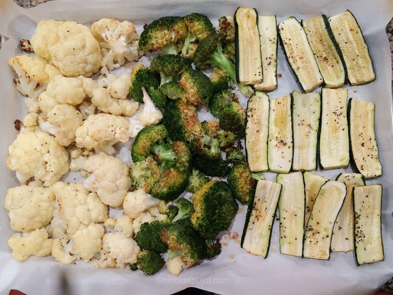 Baked vegetables in the oven