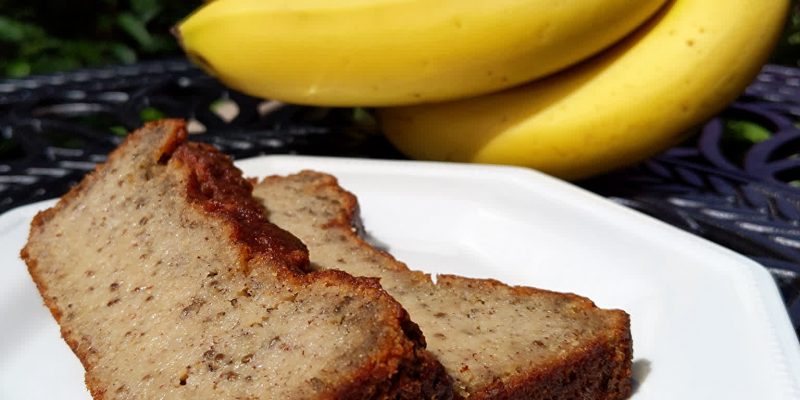 Banana bread gluten-free and egg-free using chia seeds