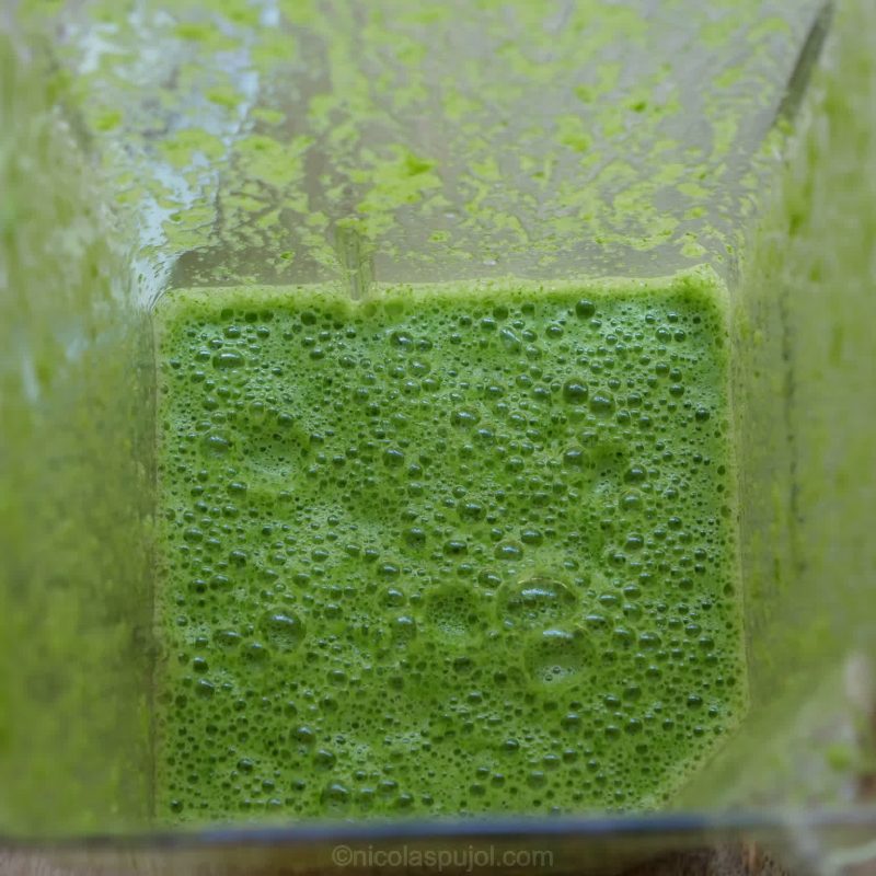 Aguachile sauce in blender