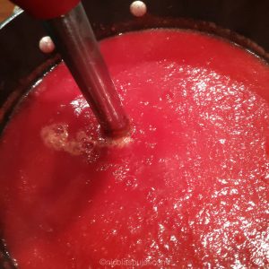 Blend the beets potatoes and other ingredients
