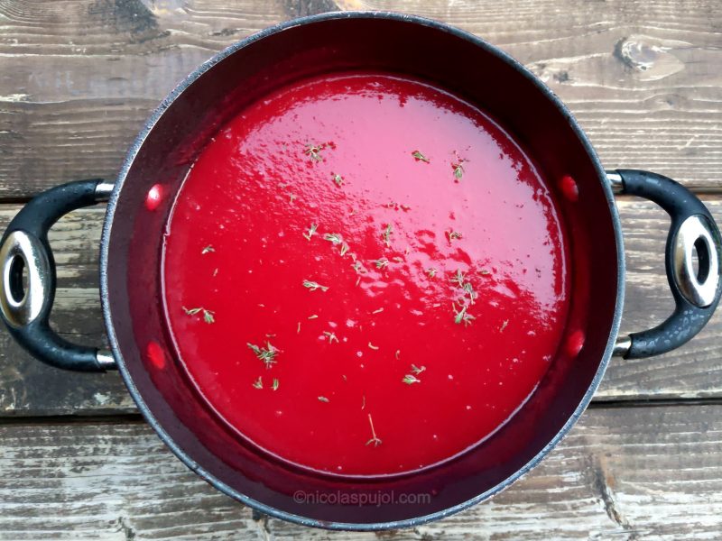 Vegan beet soup recipe